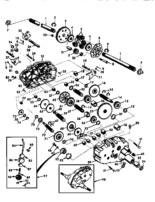 Craftsman 917251512 transaxle diagram