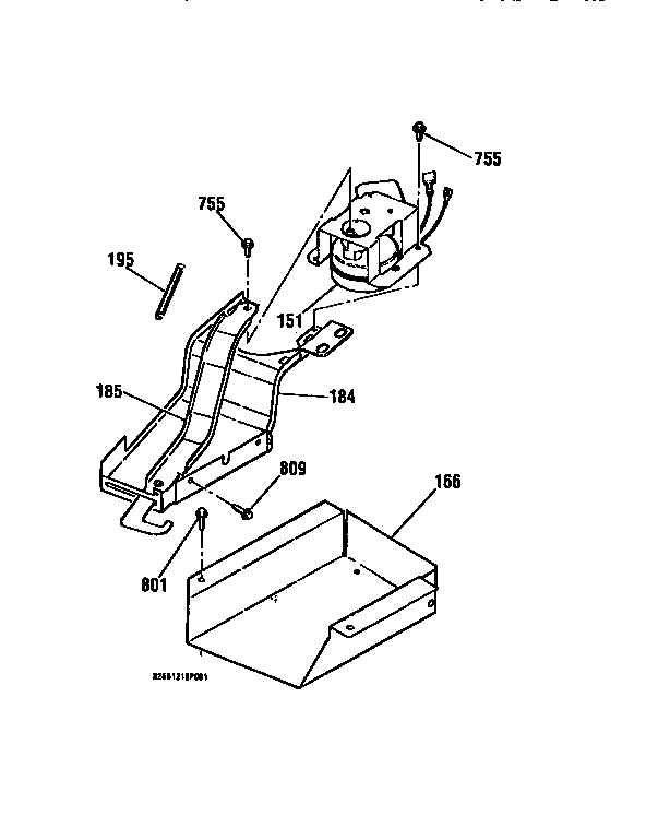 Kenmore 91136765690 door lock section diagram