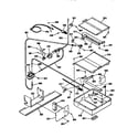 Kenmore 91136766690 oven burner section diagram