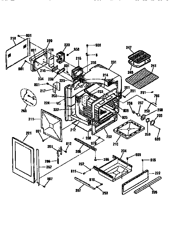 Kenmore 91136765690 body section diagram