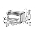 Kenmore 3639668581 freezer door diagram