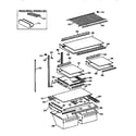 Kenmore 3639668581 shelf diagram