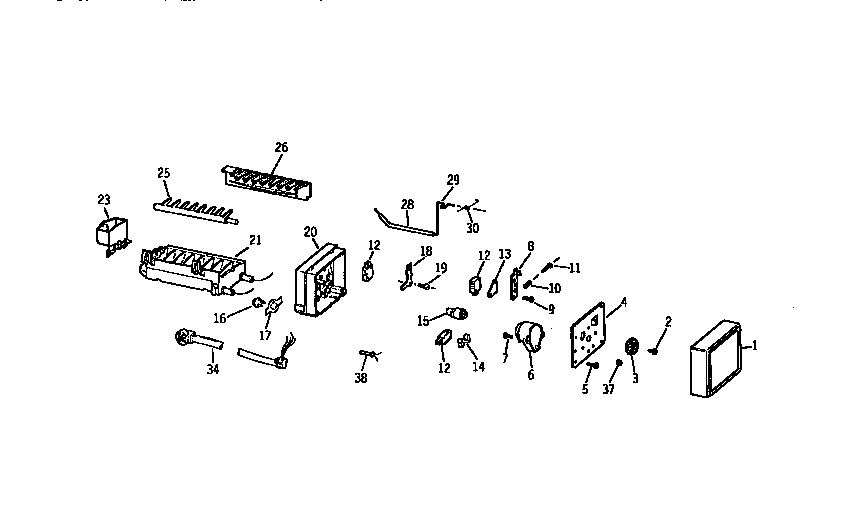 Kenmore 3639768511 icemaker wr30x0318 diagram
