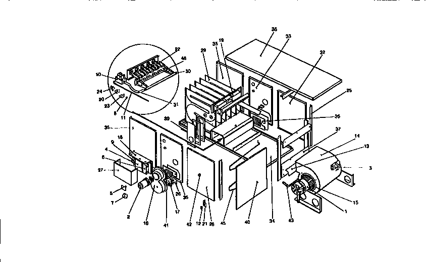 York P-HED20N10001 functional replacement parts/1-26 diagram