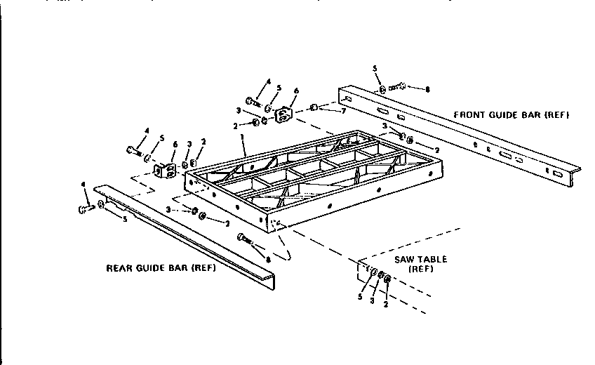 Craftsman 113298762 table extensions diagram