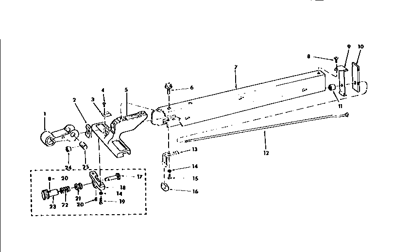 Craftsman 113298762 rip fence assembly diagram