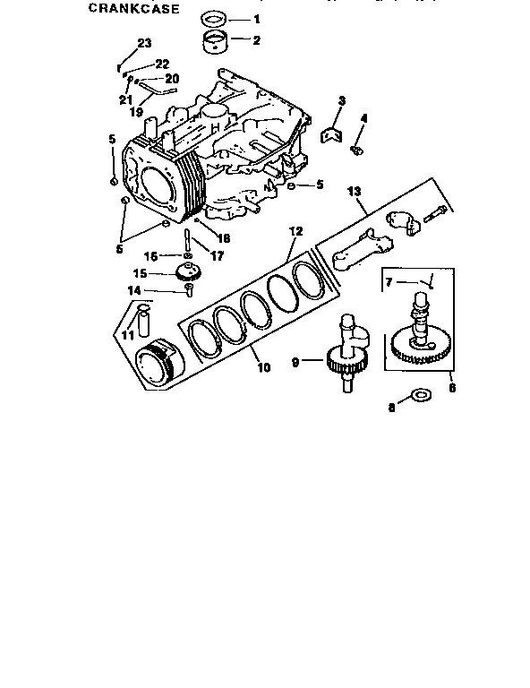 Craftsman 917255251 engine cv14s-1443 (71,501) diagram