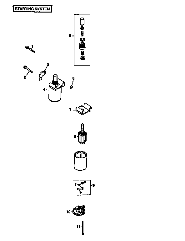 Craftsman 917251650 engine cv22s-67529 (71, 501) diagram