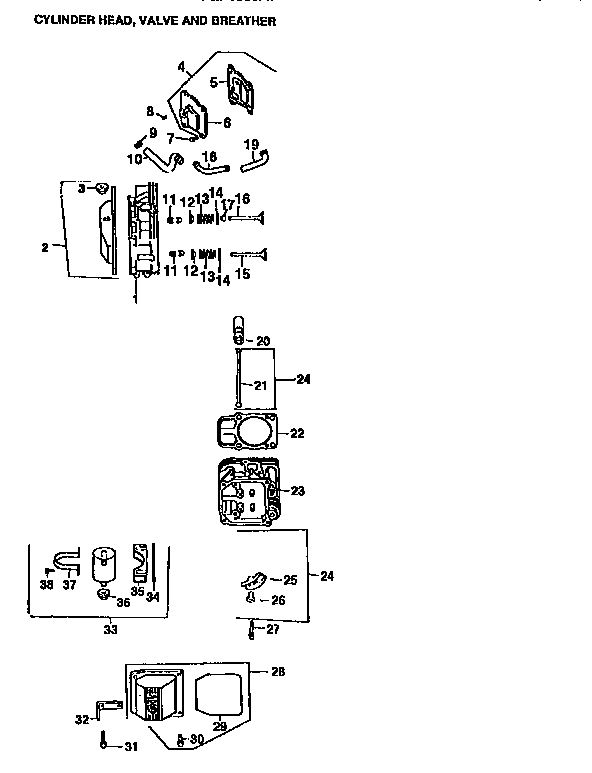 Craftsman 917251570 engine cv25s-69511 (71,501) diagram