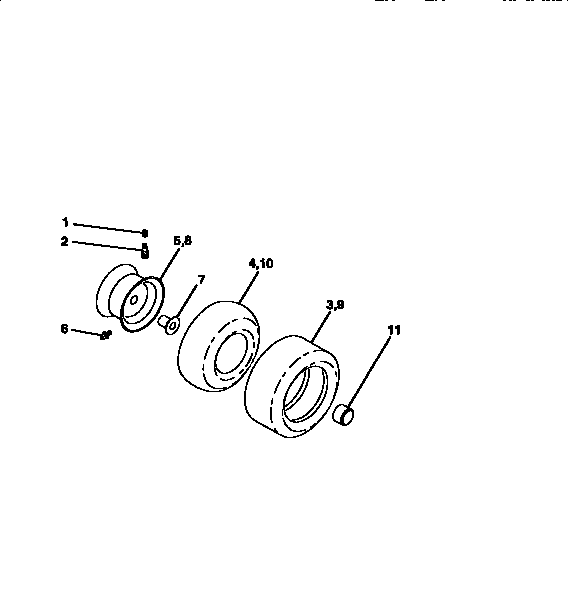 Craftsman 917256712 wheels and tires diagram