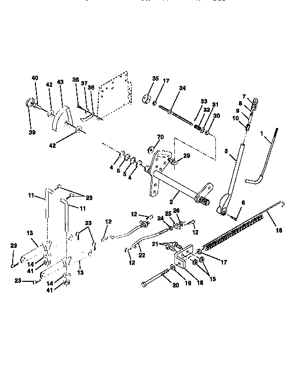 Craftsman 917251493 lift assembly diagram