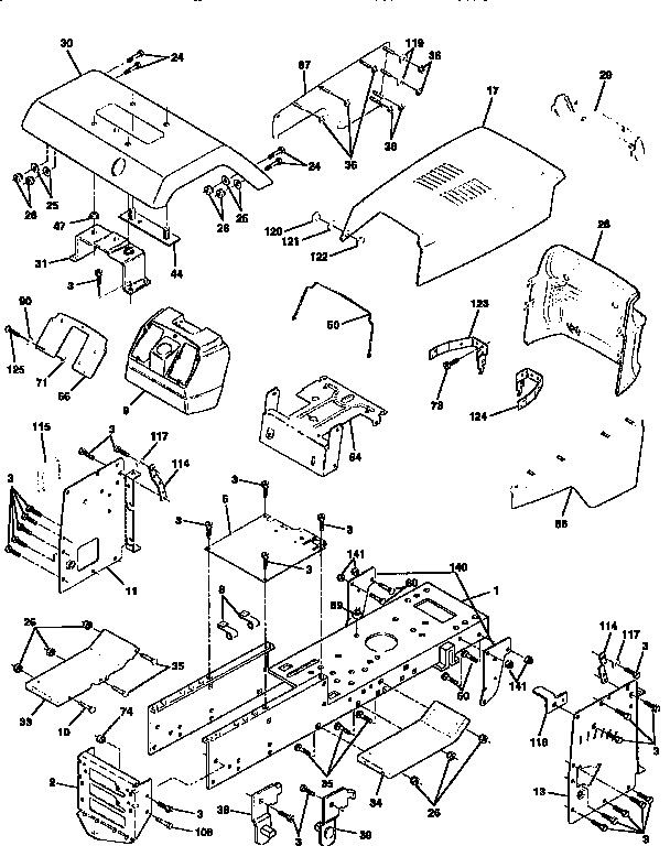 Craftsman 917251472 chassis diagram