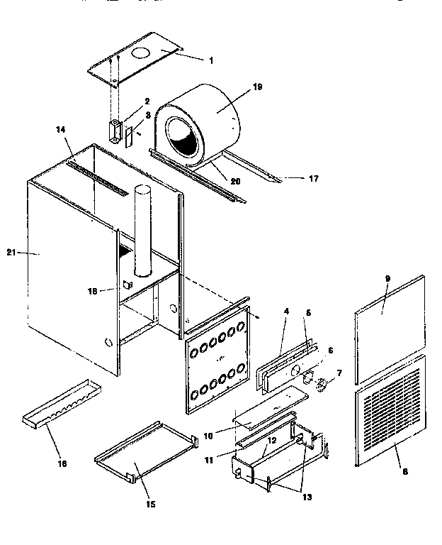 ICP GDJ125M20A1 cabinet diagram