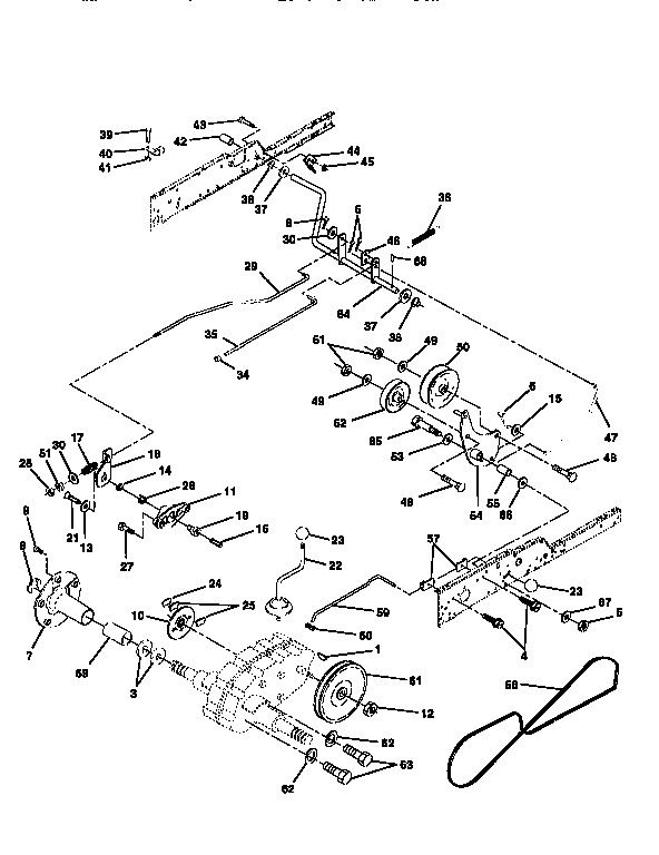 Craftsman 917251482 ground drive diagram