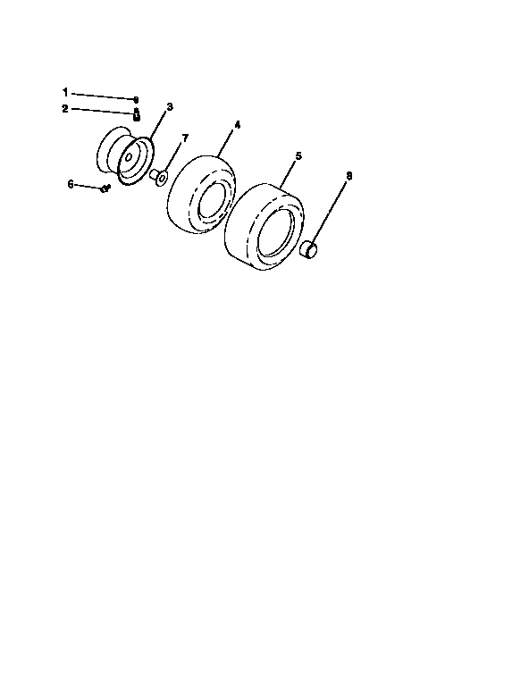Craftsman 917251482 wheels and tires diagram
