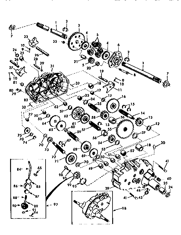Craftsman 917251482 transaxle diagram