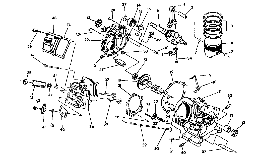 Craftsman 580742650 crankshaft diagram