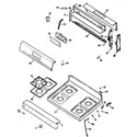Kenmore 3627351892 main top section diagram