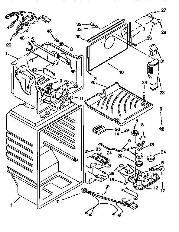 Kenmore 1069751784 liner diagram