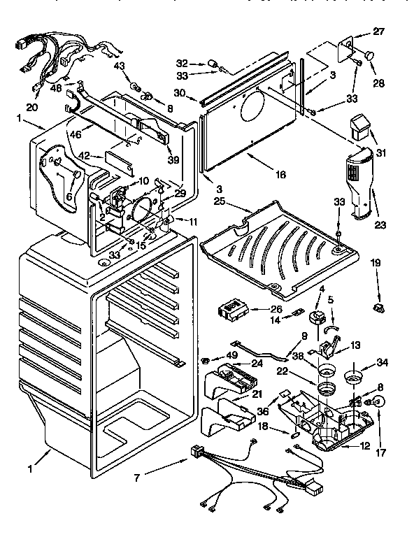 Kenmore 1069650614 liner diagram