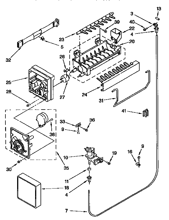 Kenmore 1069650614 icemaker diagram