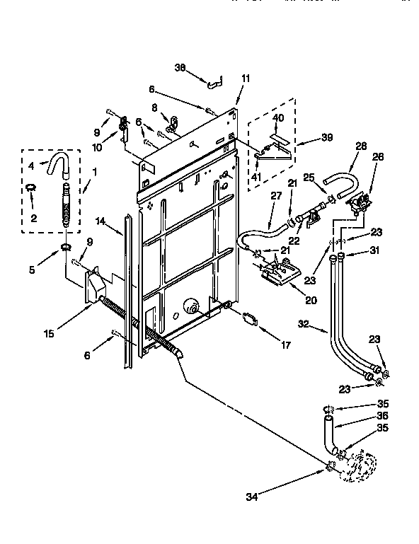 Kenmore 11026814690 rear panel diagram