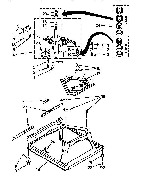 Kenmore 11026814690 machine base diagram