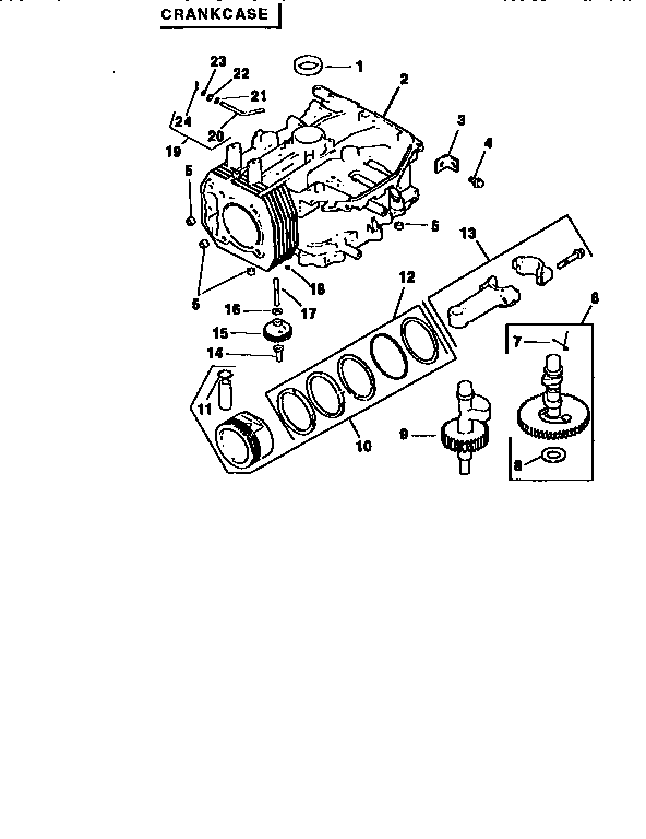 Craftsman 917256590 engine cv15s-41525 (71/501) diagram