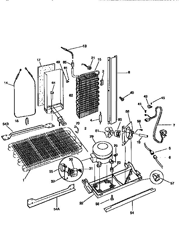 Frigidaire FRS26ZGED1 system diagram