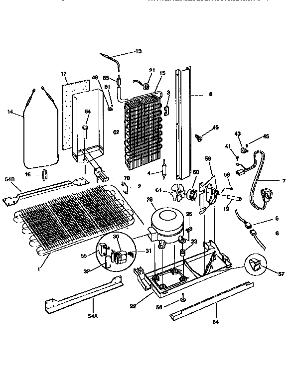 Frigidaire FRS26ZGEW1 system diagram