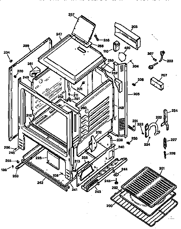 Kenmore 36271161691 body diagram