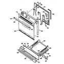 Kenmore 36271168691 door and drawer diagram