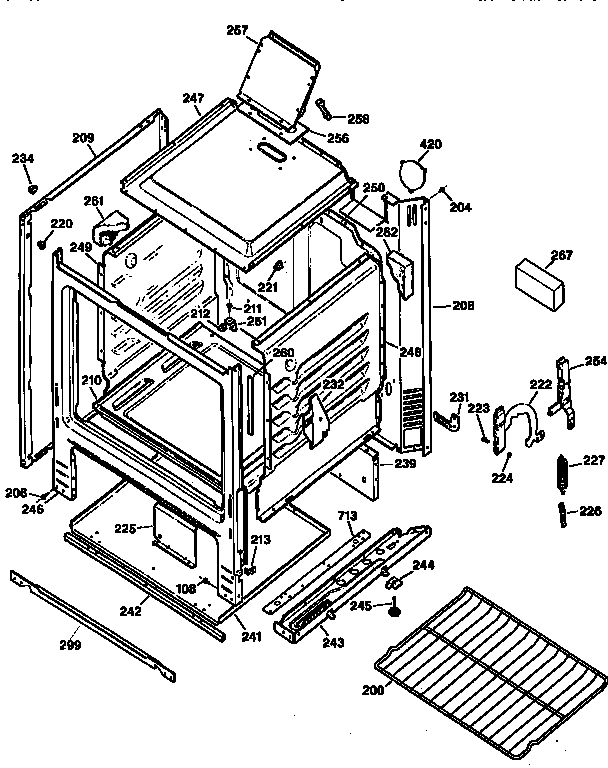 Kenmore 36261061690 body diagram