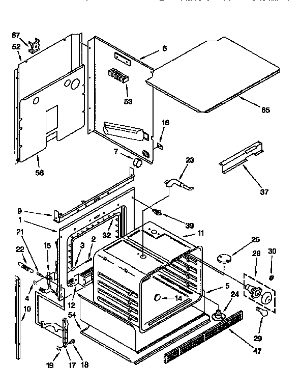 KitchenAid KEBS107BBL3 oven diagram
