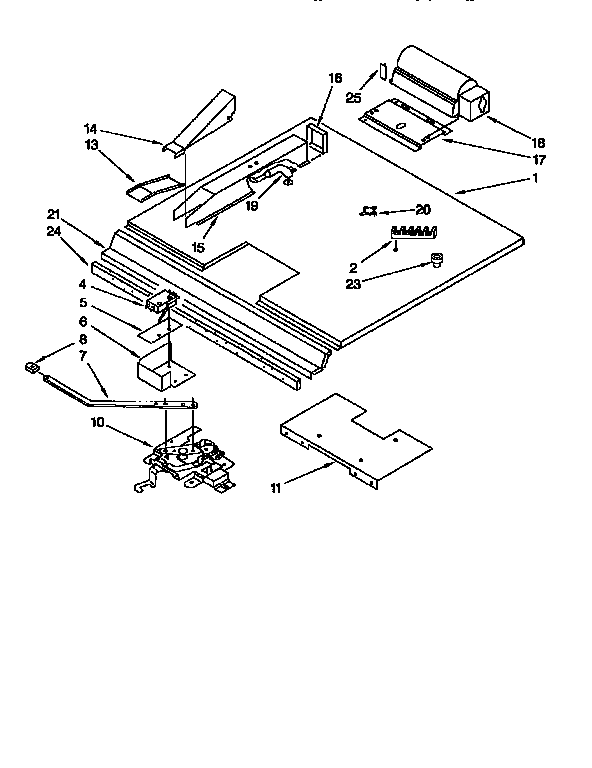 KitchenAid KEBI141BWH3 latch and vent diagram