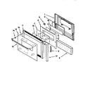 KitchenAid KEBI141BBL3 oven door diagram