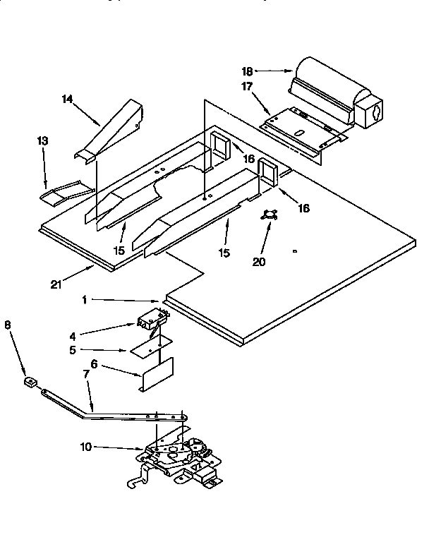 KitchenAid KEBS107BBWH2 vent and latch diagram