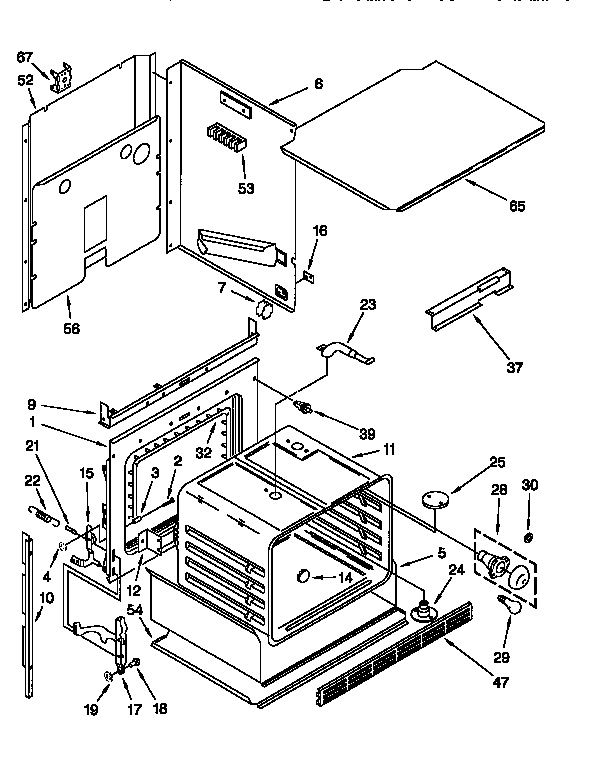 KitchenAid KEBS107BBWH2 oven diagram