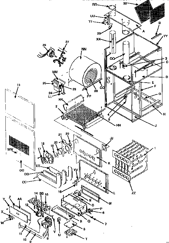 ICP GCK075N12C1 unit parts diagram