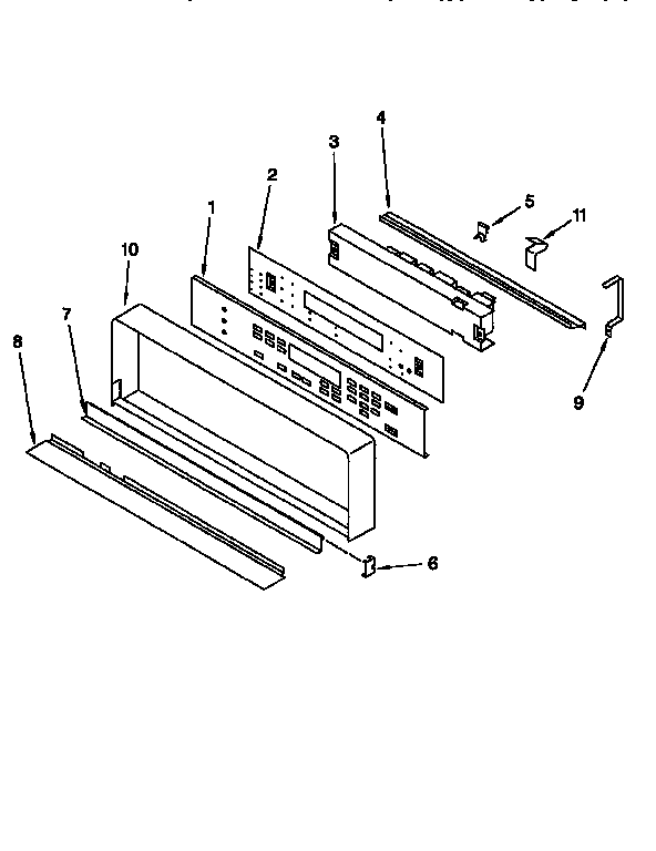 KitchenAid KEBI241BBL3 control panel diagram