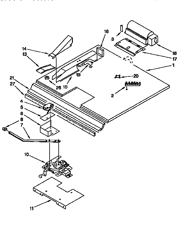 KitchenAid KEBI241BBL3 latch and vent diagram