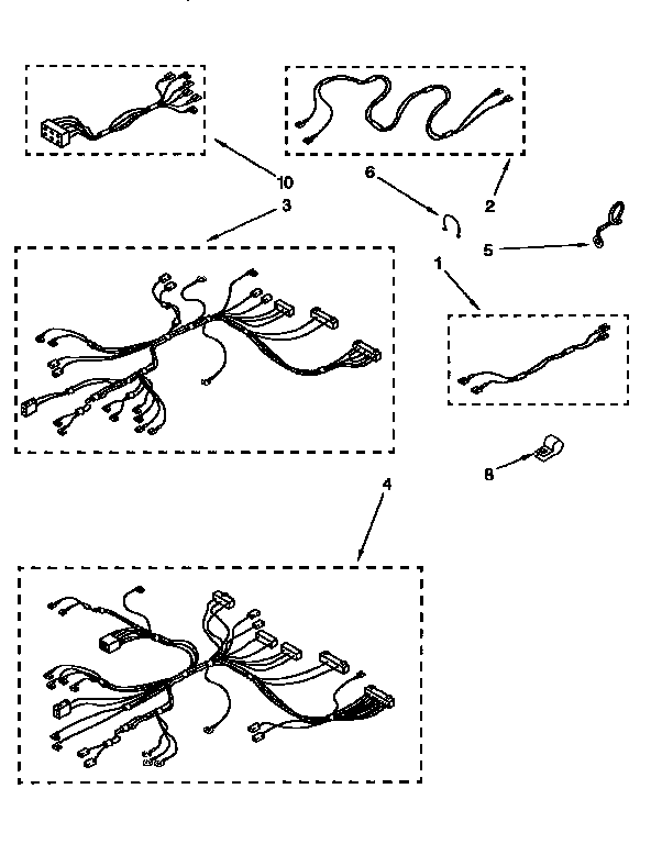 KitchenAid KEBI241BBL3 wiring harness diagram