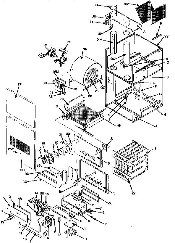 ICP GCK125N20C1 unit parts diagram