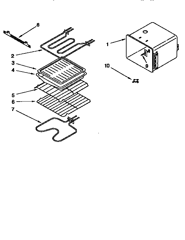 KitchenAid KEBI271BBL3 oven liner diagram