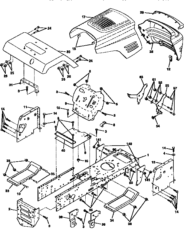 Craftsman 917259380 chassis and enclosures diagram