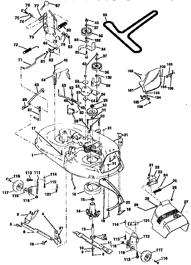 Craftsman 917259380 mower deck diagram