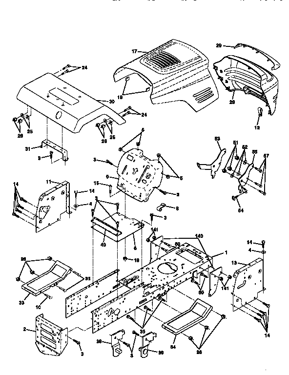 Craftsman 917259370 chassis and enclosures diagram