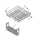 KitchenAid KUDI230BWH0 lower rack diagram