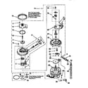 Whirlpool DU920QWDB3 pump and motor diagram