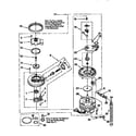 Whirlpool DU920QWDB2 pump and motor diagram